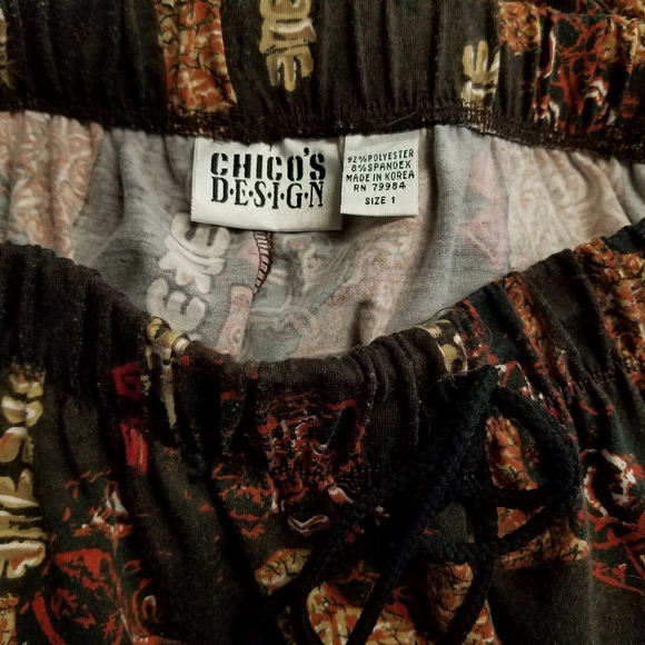 Chico's Design vintage drawstring pants. Size 1. - Picture 10 of 12